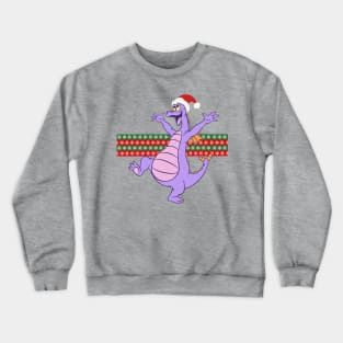 Happy little purple dragon of imagination Christmas holidays jumper Crewneck Sweatshirt